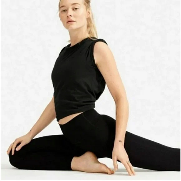 Everlane Womens ReNew Performance Leggings Small Black NWT - Picture 1 of 8